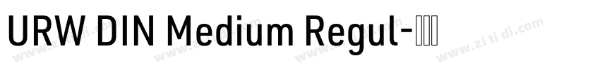 URW DIN Medium Regul字体转换